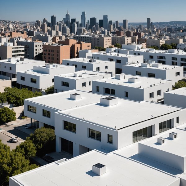 Quels sont les avantages des toitures blanches pour la réduction des îlots de chaleur urbains ?